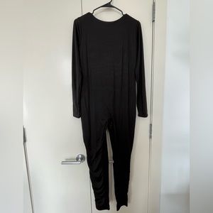 Fashion Nova Back ToYou jumpsuit in black size 1X